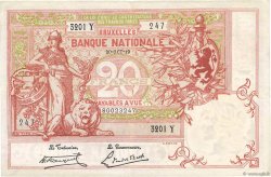 20 Francs BELGIUM  1919 P.067