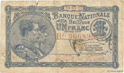 1 Franc BELGIUM  1920 P.092 G