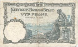 5 Francs BÉLGICA  1923 P.093 RC