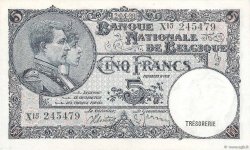 5 Francs BELGIO  1938 P.108a q.FDC