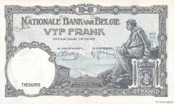 5 Francs BÉLGICA  1938 P.108a SC+