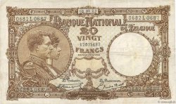 20 Francs BELGIEN  1923 P.094 fSS