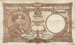 20 Francs BELGIUM  1924 P.094