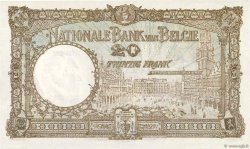 20 Francs BELGIEN  1930 P.098b fVZ