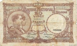 20 Francs BELGIUM  1940 P.111