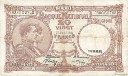 20 Francs BELGIEN  1940 P.111