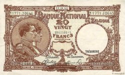 20 Francs BÉLGICA  1944 P.111 MBC