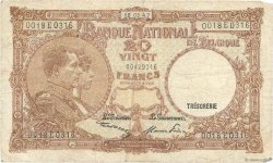 20 Francs BELGIEN  1947 P.111 SGE