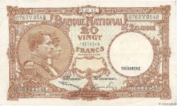 20 Francs BELGIEN  1947 P.111 fVZ