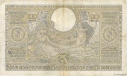 100 Francs - 20 Belgas BELGIUM  1933 P.107 F