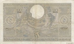 100 Francs - 20 Belgas BELGIQUE  1934 P.107 TTB