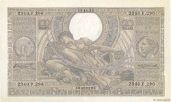 100 Francs - 20 Belgas BELGIUM  1935 P.107 XF