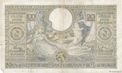 100 Francs - 20 Belgas BÉLGICA  1939 P.107 MBC