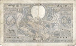 100 Francs - 20 Belgas BÉLGICA  1942 P.107