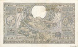 100 Francs - 20 Belgas BÉLGICA  1942 P.107 MBC