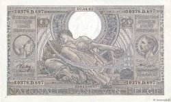 100 Francs - 20 Belgas BELGIO  1943 P.112 SPL+