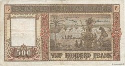 500 Francs BELGIUM  1947 P.127b F+