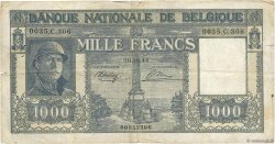 1000 Francs BELGIO  1944 P.128a q.MB