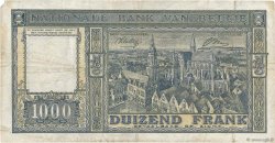 1000 Francs BÉLGICA  1944 P.128a BC