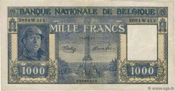 1000 Francs BELGIUM  1945 P.128b VF
