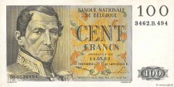 100 Francs BELGIEN  1953 P.129a fVZ