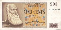 500 Francs BELGIUM  1952 P.130