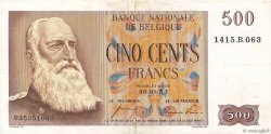 500 Francs BELGIQUE  1953 P.130