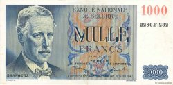 1000 Francs BELGIUM  1950 P.131 XF
