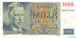 1000 Francs BELGIUM  1951 P.131 AU