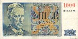 1000 Francs BELGIUM  1953 P.131