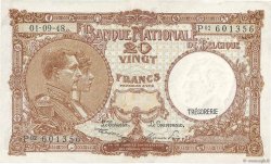 20 Francs BELGIEN  1948 P.116 fVZ