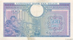 500 Francs - 100 Belgas BELGIUM  1943 P.124 VF+