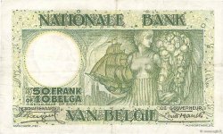 50 Francs - 10 Belgas BELGIEN  1932 P.101 SS