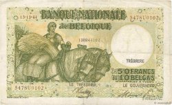 50 Francs - 10 Belgas BELGIUM  1944 P.106