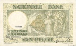 50 Francs - 10 Belgas BELGIUM  1947 P.106 VF