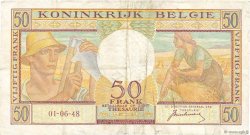 50 Francs BELGIQUE  1948 P.133a TB