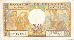50 Francs BELGIUM  1948 P.133a F
