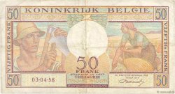 50 Francs BELGIQUE  1956 P.133b TTB