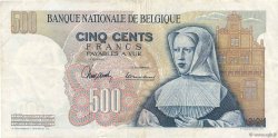 500 Francs BÉLGICA  1968 P.135a MBC