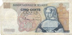 500 Francs BÉLGICA  1971 P.135b BC