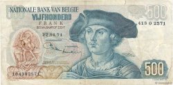 500 Francs BÉLGICA  1971 P.135b