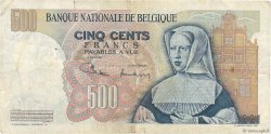 500 Francs BELGIQUE  1971 P.135b TB