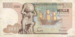 1000 Francs BELGIO  1966 P.136a q.BB