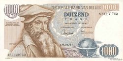 1000 Francs BELGIEN  1966 P.136a VZ