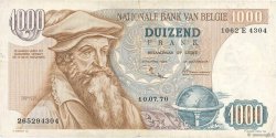 1000 Francs BELGIO  1970 P.136b q.BB