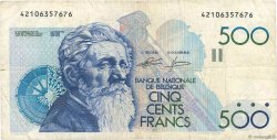 500 Francs BELGIO  1982 P.143a MB