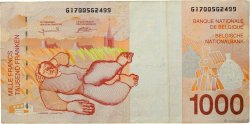 1000 Francs BELGIUM  1997 P.150 VF