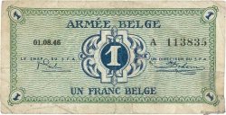 1 Franc BELGIO  1946 P.M1a MB