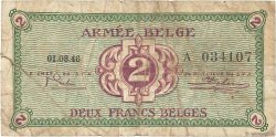 2 Francs BELGIEN  1946 P.M2a SGE