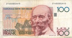 100 Francs BÉLGICA  1982 P.142a